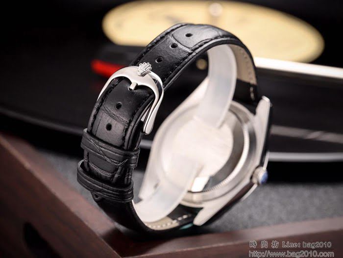 ROLEX勞力士 男士腕表 經典熱賣 高雅品位 全自動機械機芯 真皮錶帶 百搭款手錶  wssb4751